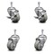 Service Caster 3.5 Inch Gray Polyurethane Swivel 3/8 Inch Threaded Stem Caster Brakes SCC, 2PK SCC-TS20S3514-PPUB-TLB-381615-2-S-2 - alternate 1